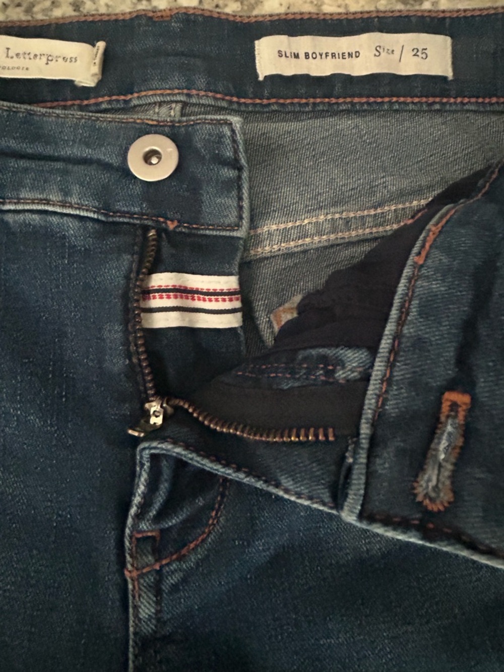 Anthropologie Pilcro and the Letterpress Slim Boyfriend Jeans Western Size 25 - Picture 9 of 16